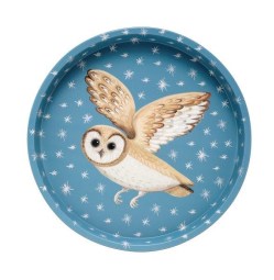 DD2971_Dog and Dome - Owl Round Tin Tray